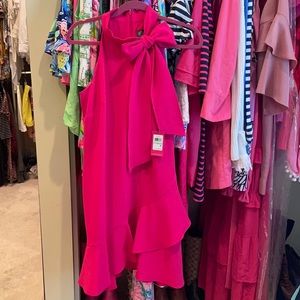 Vince Camuto Pink Bow Dress